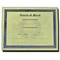 Stock Award of Merit Antique Parchment Certificate